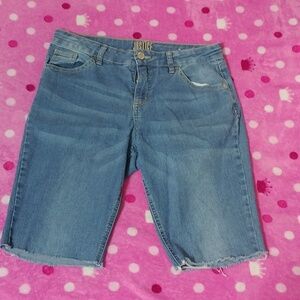Justice Size 16 Plus Mid Rise Jean Shorts